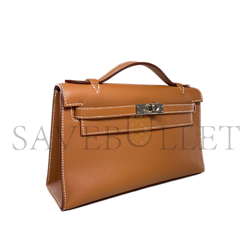 H**mes master kelly pochette gold swift gold hardware (22*14*7cm)